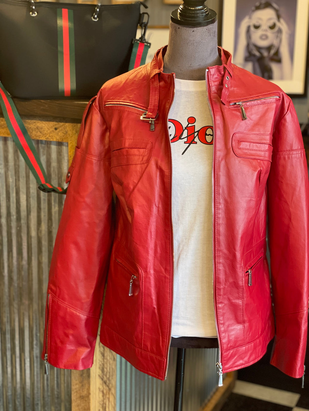 Jessica London Genuine Leather Jacket