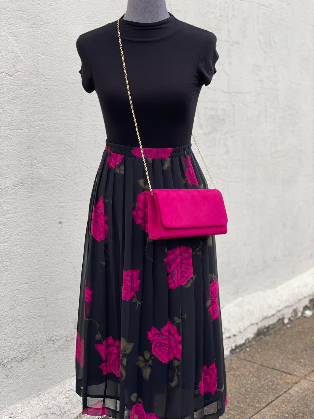 Vintage Leslie Faye Floral Skirt