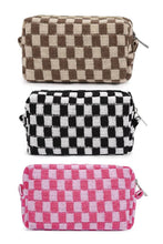 Load image into Gallery viewer, Checkered Cosmetic Pouch
