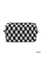 Load image into Gallery viewer, Checkered Cosmetic Pouch
