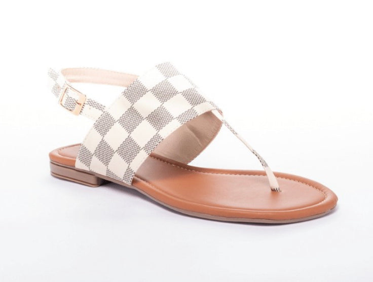 Checkered Sandals