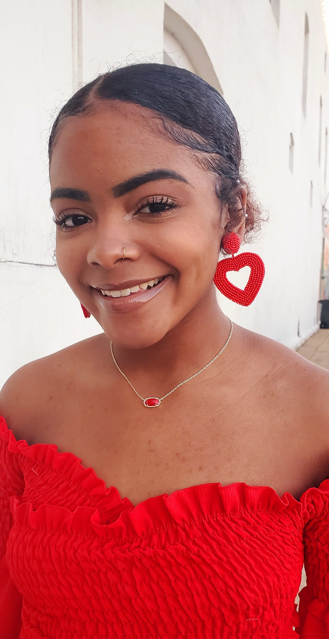 Restocked Be My Valentine Beaded Heart Earrings