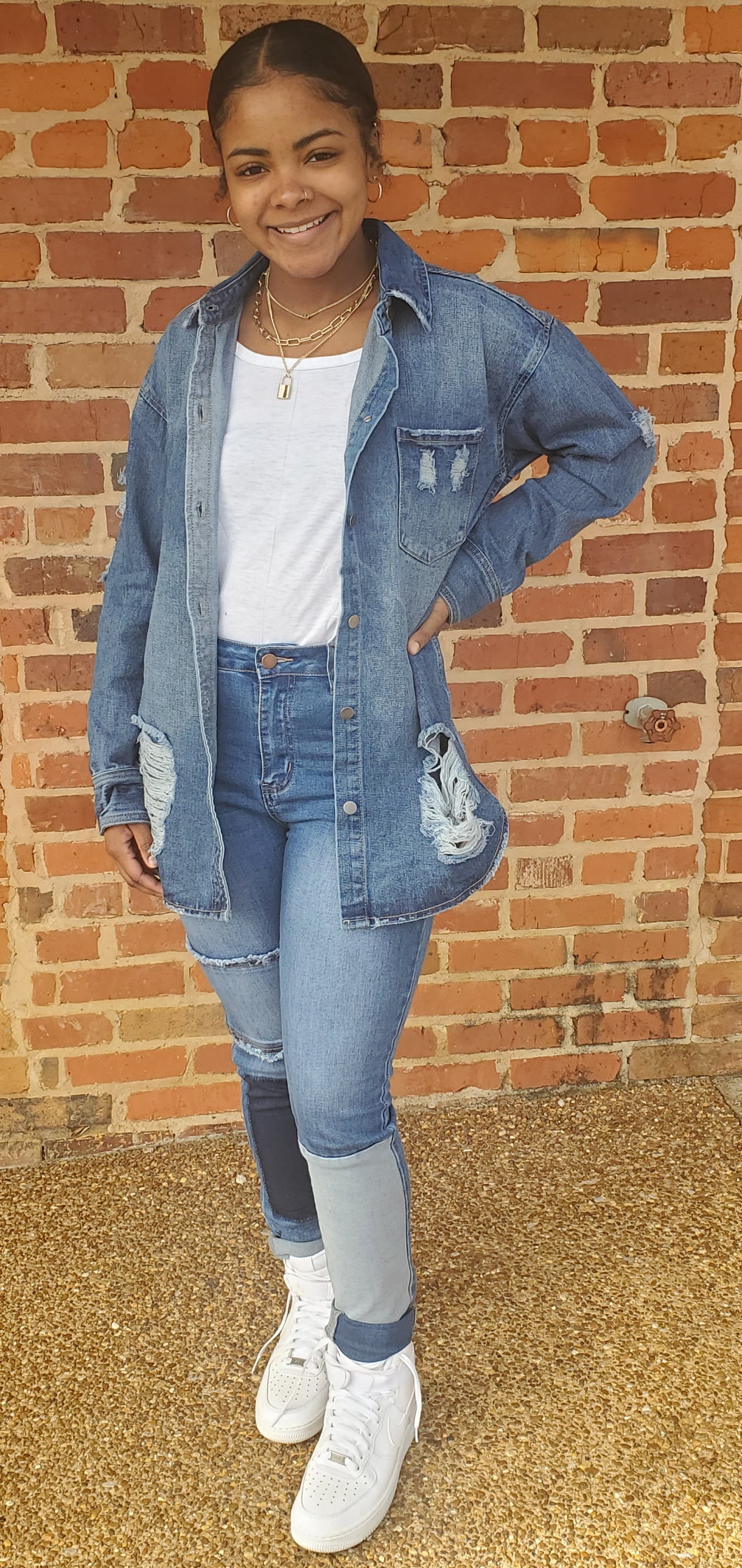 Faded Wash Denim Jacket