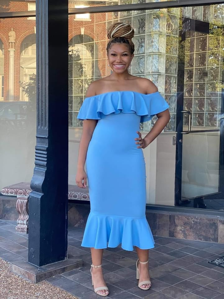 Off Shoulder Ruffle Dress