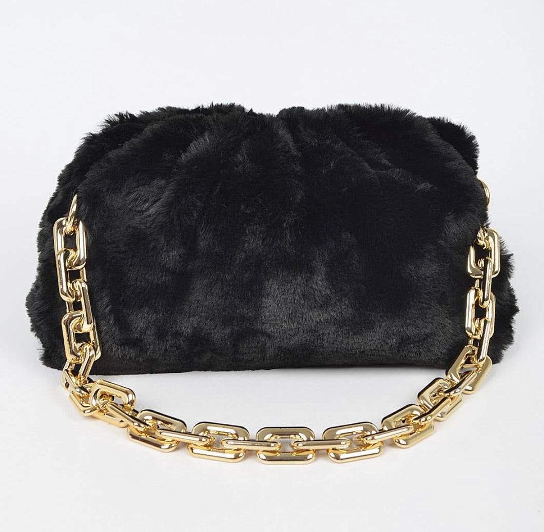 Faux Fur Handbag