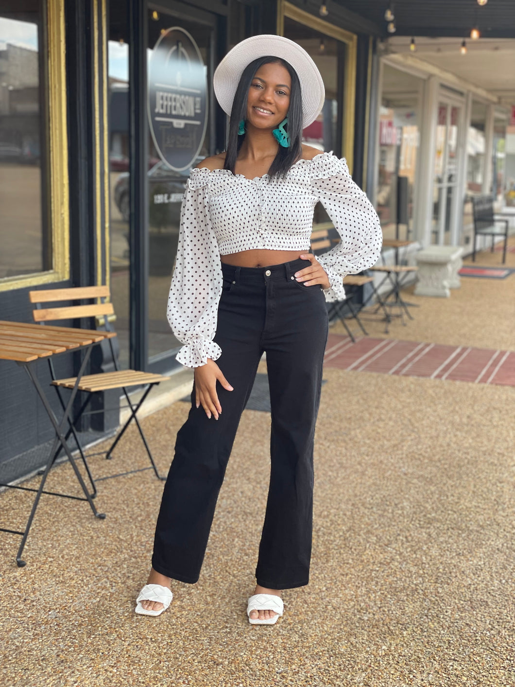 Polka Dot Crop Top