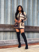 Load image into Gallery viewer, Restock-Chained Reaction Shirt Dress
