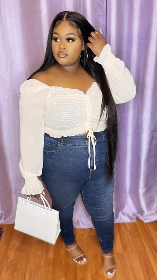 Sheer Off Shoulder Crop Top