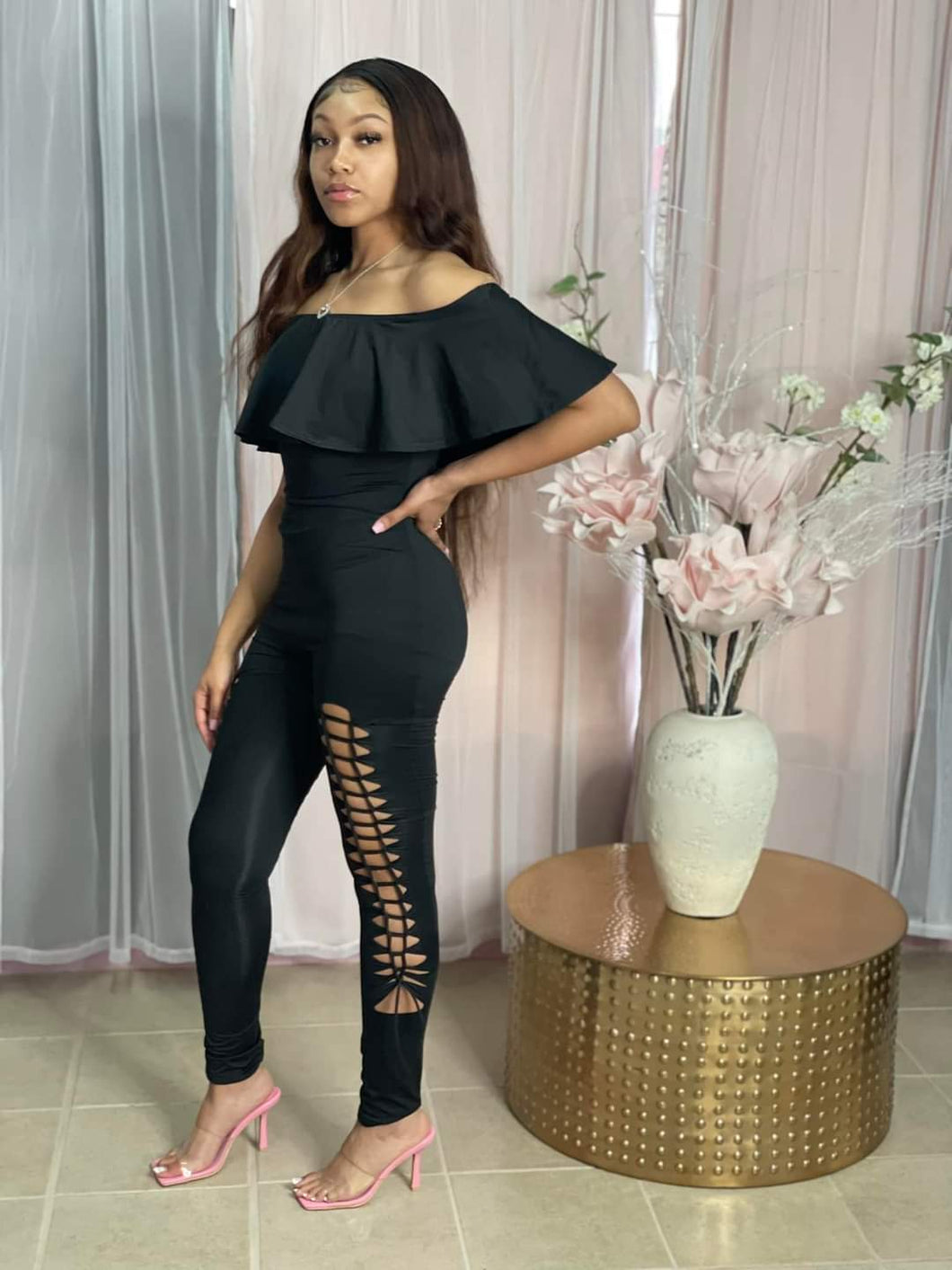Sassy Off Shoulder Jumpsuit