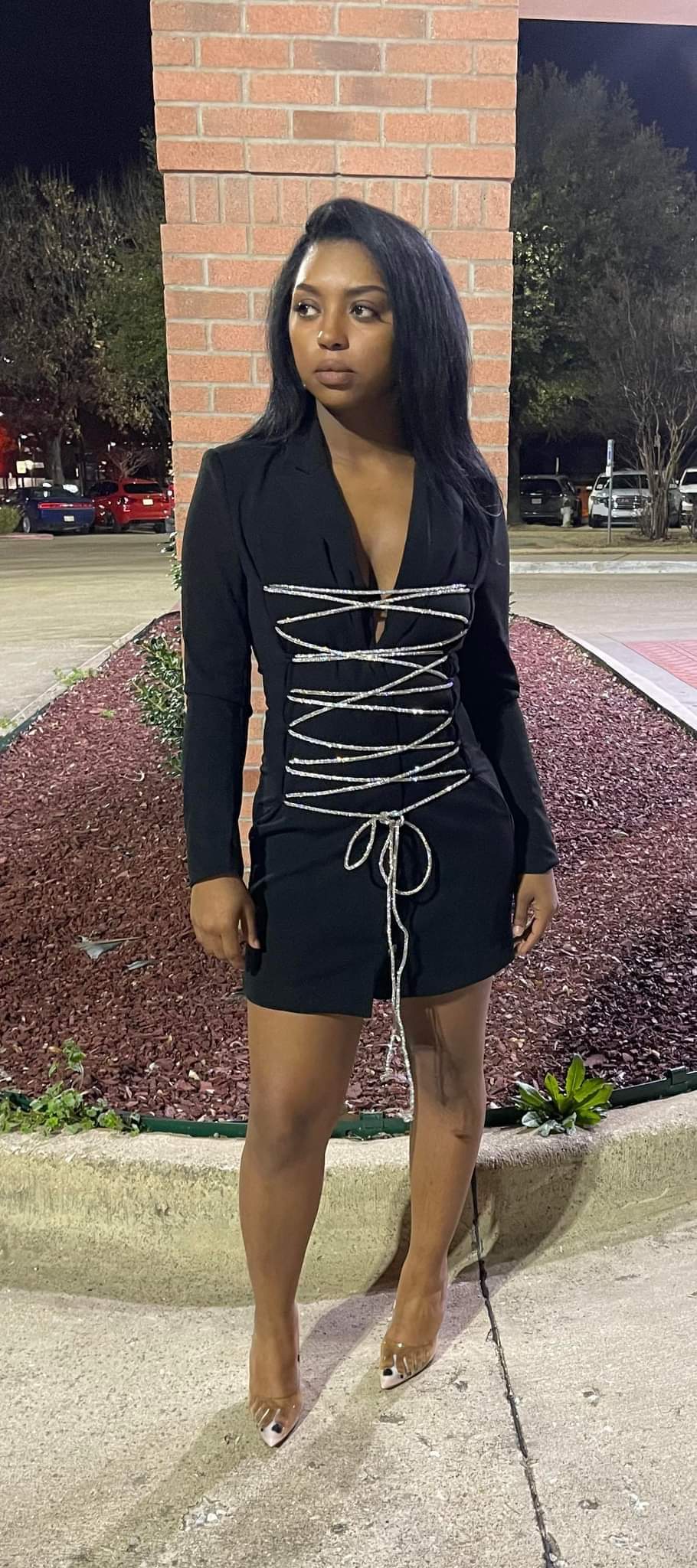 Blinged Out Blazer Dress